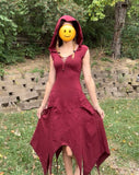 Long Pixie Dress -Maroon