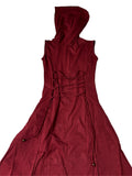 Long Pixie Dress -Maroon