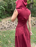 Long Pixie Dress -Maroon