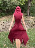 Long Pixie Dress -Maroon