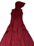 Long Pixie Dress -Maroon