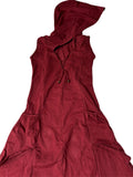 Long Pixie Dress -Maroon