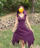 Long Pixie Dress -Purple